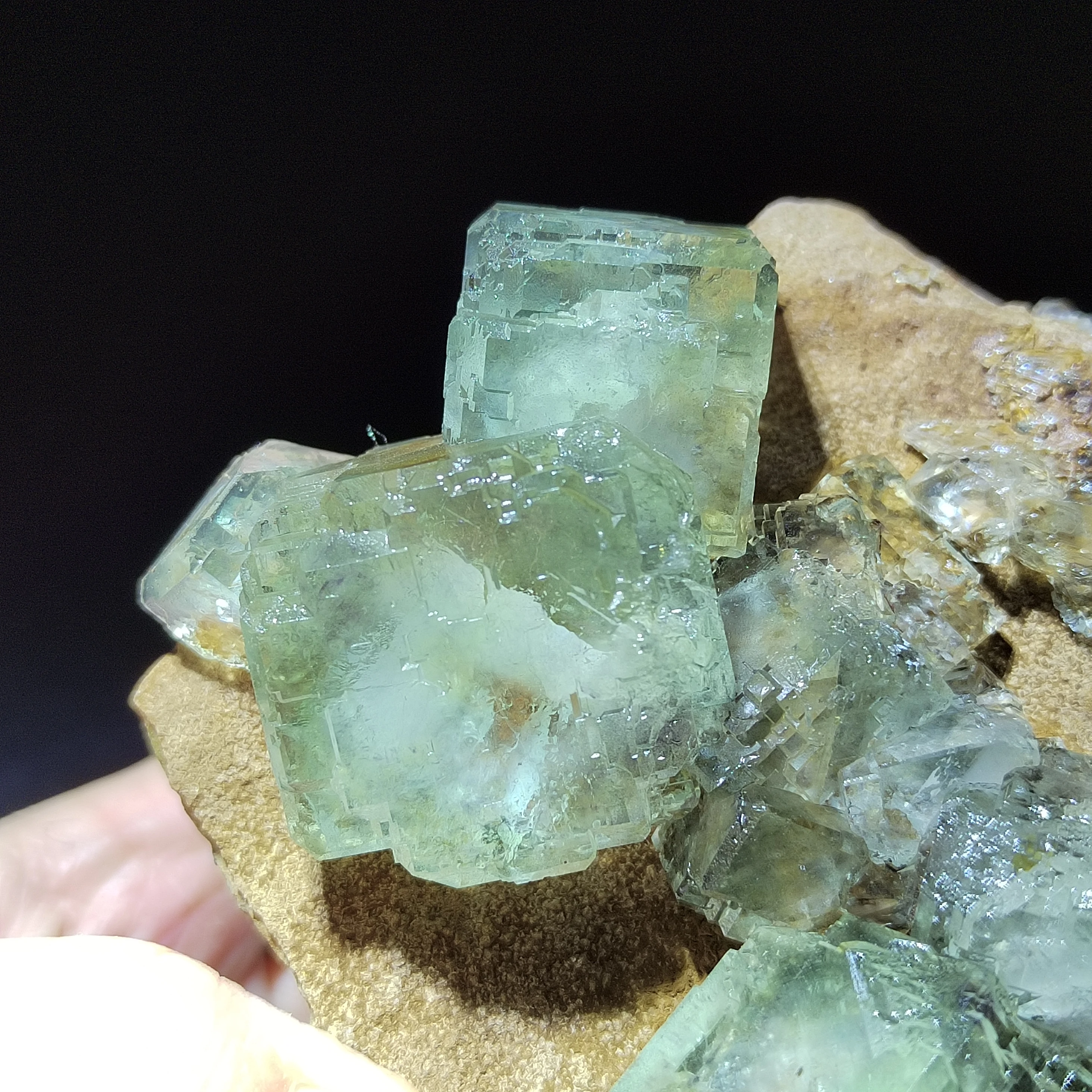 2140gLarge, natural square green fluorite mineral specimen CRYSTAL QUARTZ GEM degaussing home decoration