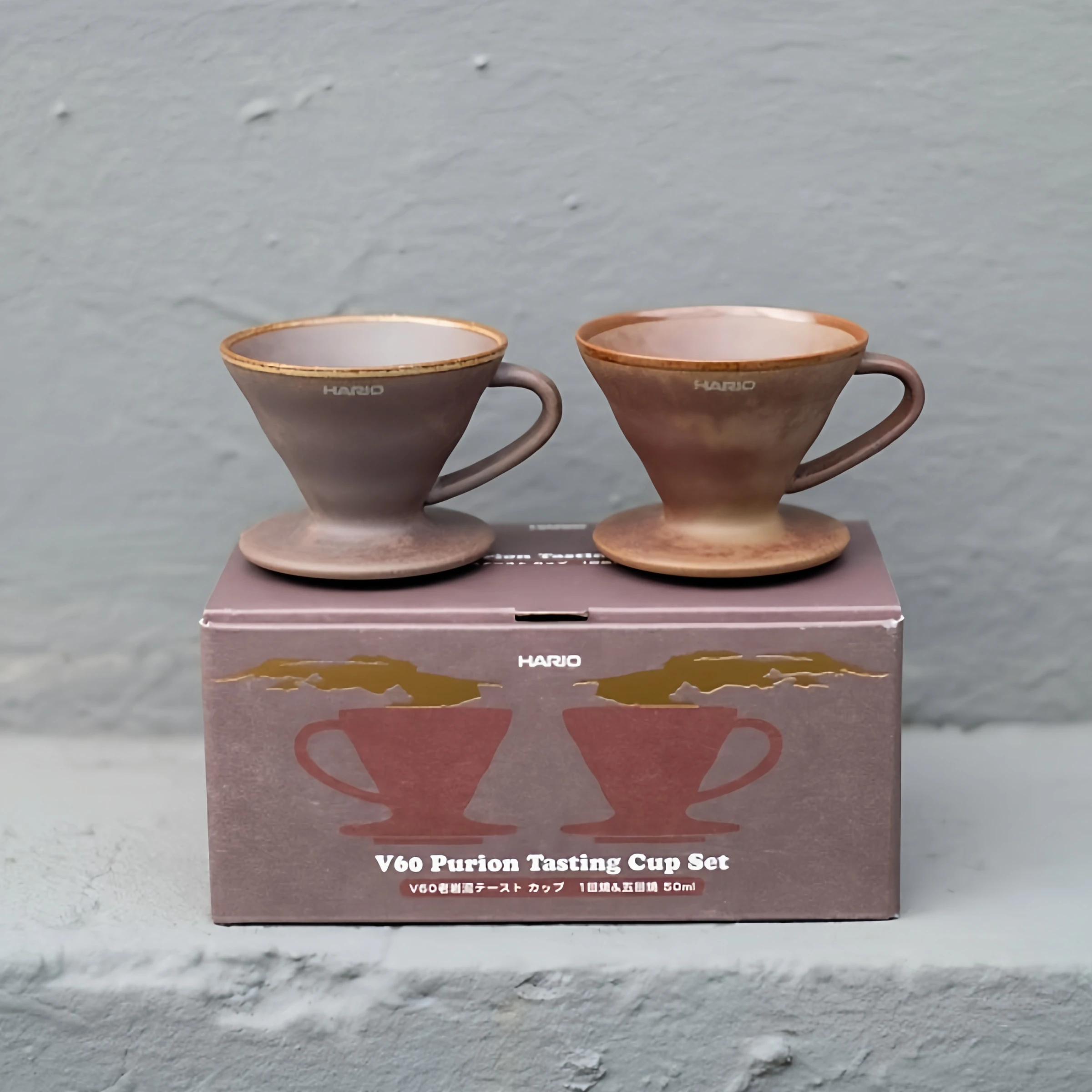 Hario Taiwan Version  Coffee Tasting Cup Hand-Poured Cup Ceramic Workshop Old Rock Clay Coffee Festival Exclusive Cup