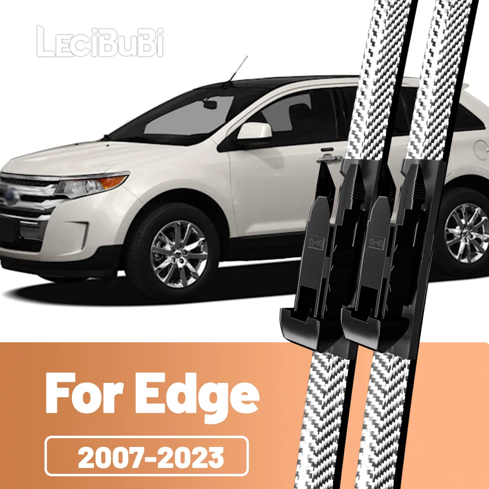 2 stücke Frontscheibe Scheibenwischerblätter Carbon Faser Scheibenwischer Für Ford Edge 2007-2023 2010 2012 2013 2014 2015 2016 2017