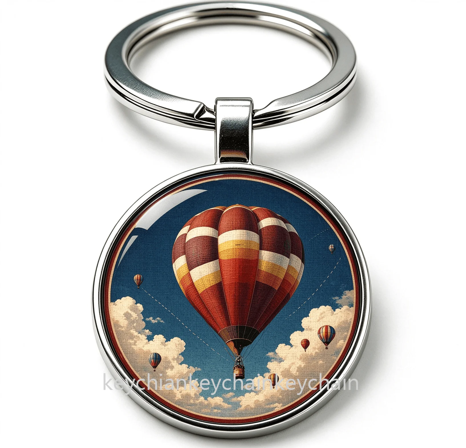 hot air balloon Keychain Key Ring Pendant Car Bag Key Holder Gift