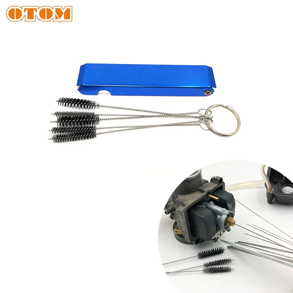 

OTOM Motorcycle Carburetor Cleaning Kit Stainless Steel Car ATV Engine Accessories Dirt Jet Remove Clean Brushes Tool Practical