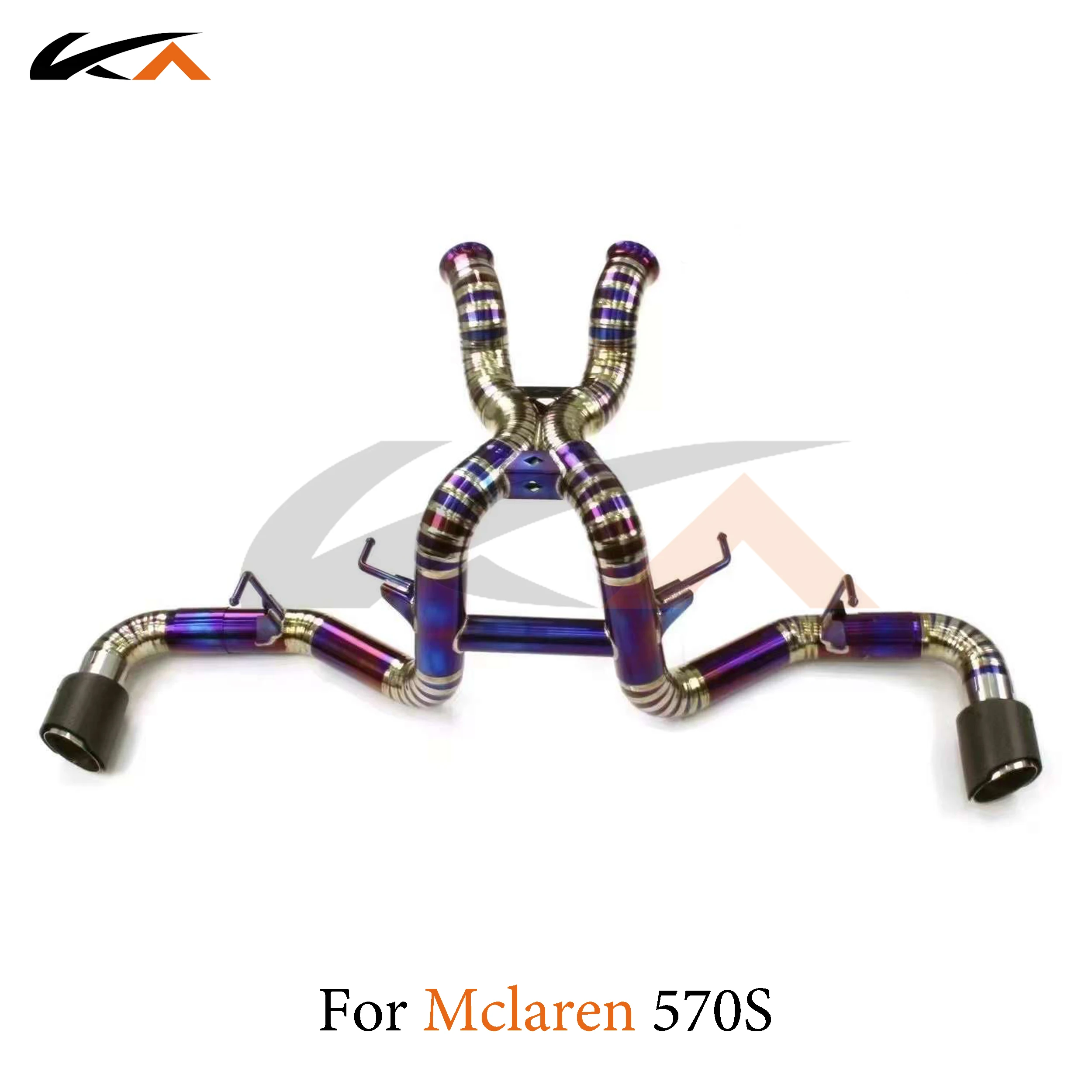 

KA Tuning exhaust system parts titanium alloy catback for McLaren 540S 570S rear section performance straight pipe