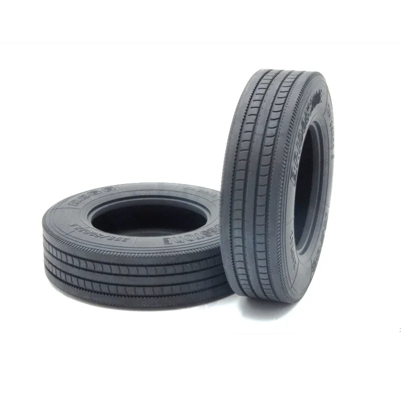 2 Stuks 1/14 Rc Truck D79MMx43MM Smalle Harde Banden Voor Zware Vrachtwagen