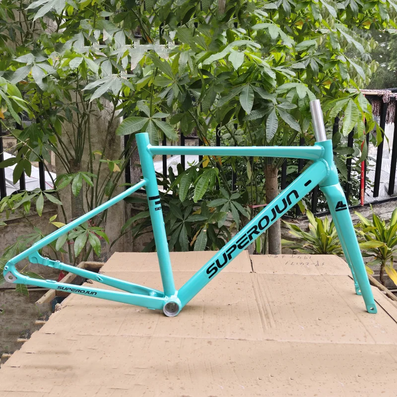 

45/48/51/54/57cm Gravel Bike Frame Gravel Road Bicycle Framework Aluminum Alloy Road Bikes Frameset 700x42C Tyre Wheelset