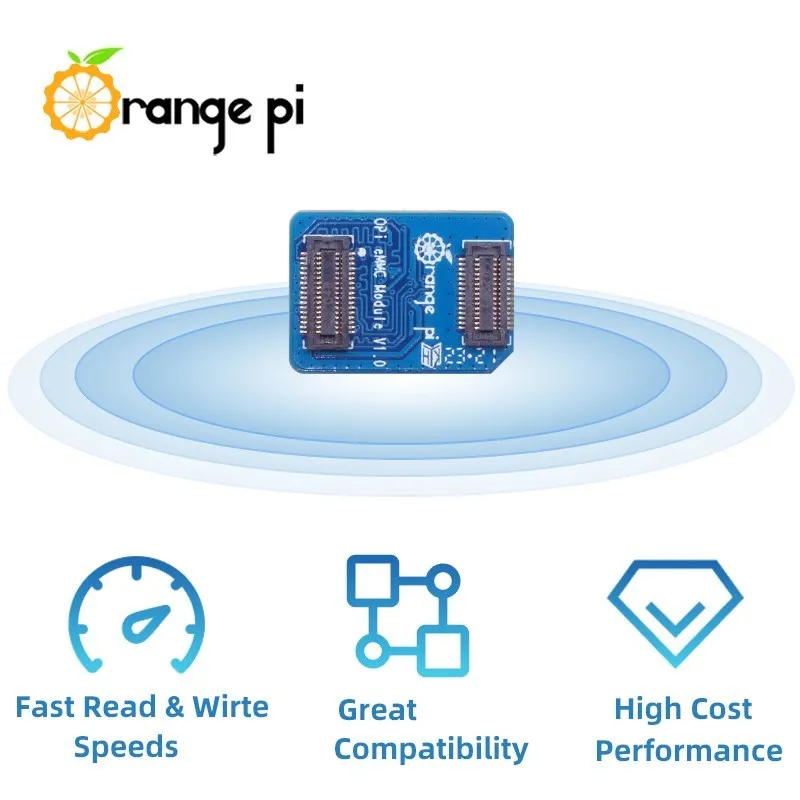 Orange Pi 5 Plus 32GB / 64GB / 256 GB EMMC Module 5.1 3D NAND Fast Read Write Speeds OPI 5 Plus for Tablet PC OTT Smart Phone TV