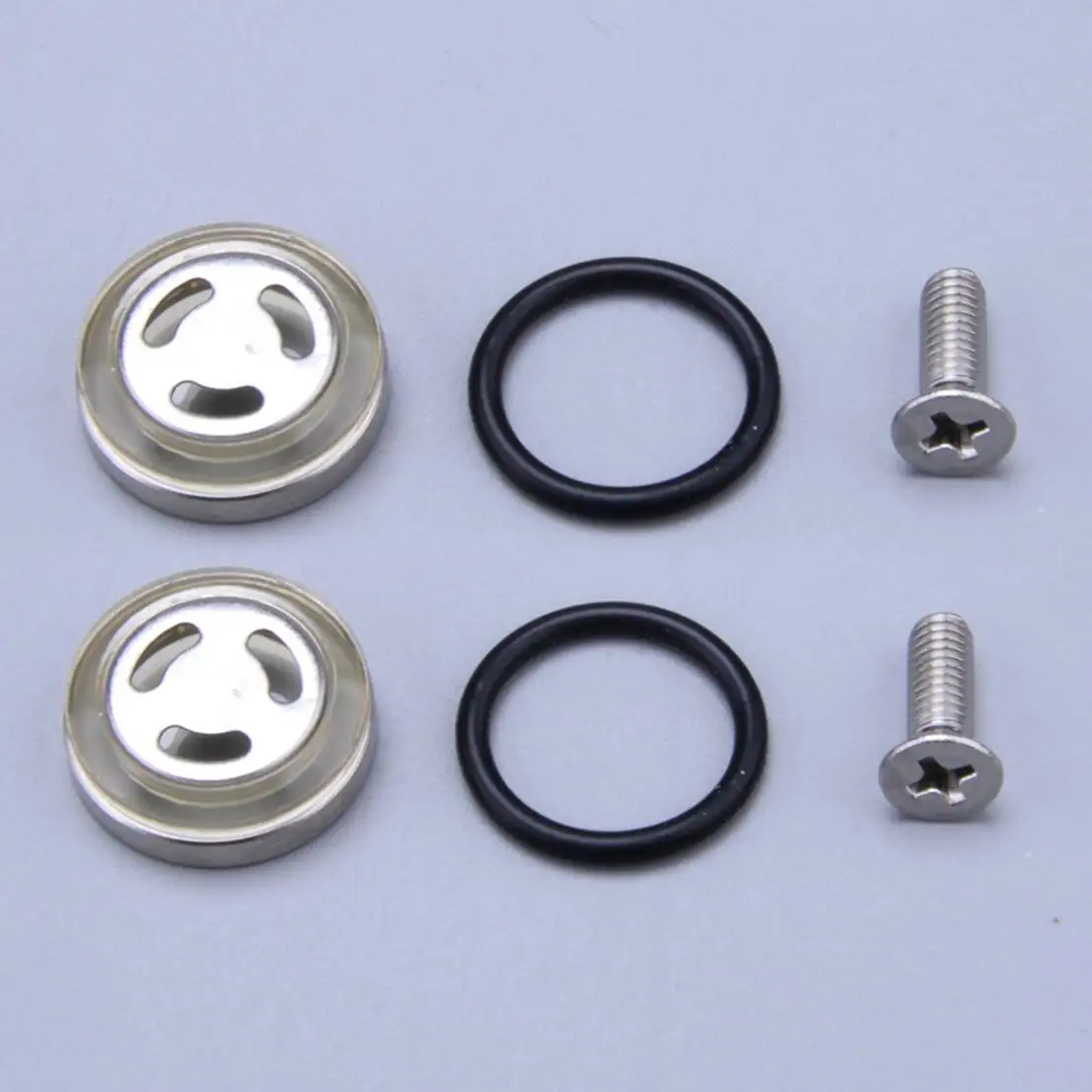 2 Juegos de Lentes de Ventana de Mirilla para Cilindro Maestro de Embrague y Freno, Compatibles con Honda V65 VF1100 Magna Sabre 1100, Nuevas