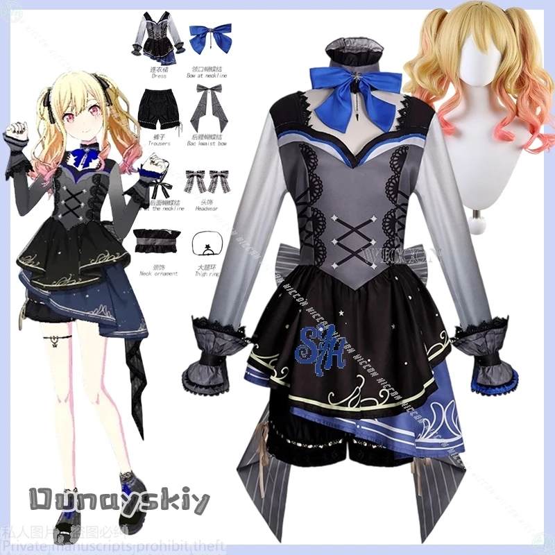 

Tenma Saki Leo/need Lnwl2 Костюм Косплей Аниме Игровой Проект Sekai Модное Готическое Платье Kawaii Лук Парики Хэллоуин Вечеринка {Yumekiri}