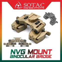 SOTAC Binocular Bridge NVG Mount System, Tactical Helmet Accessories, Made of CNC Aluminum