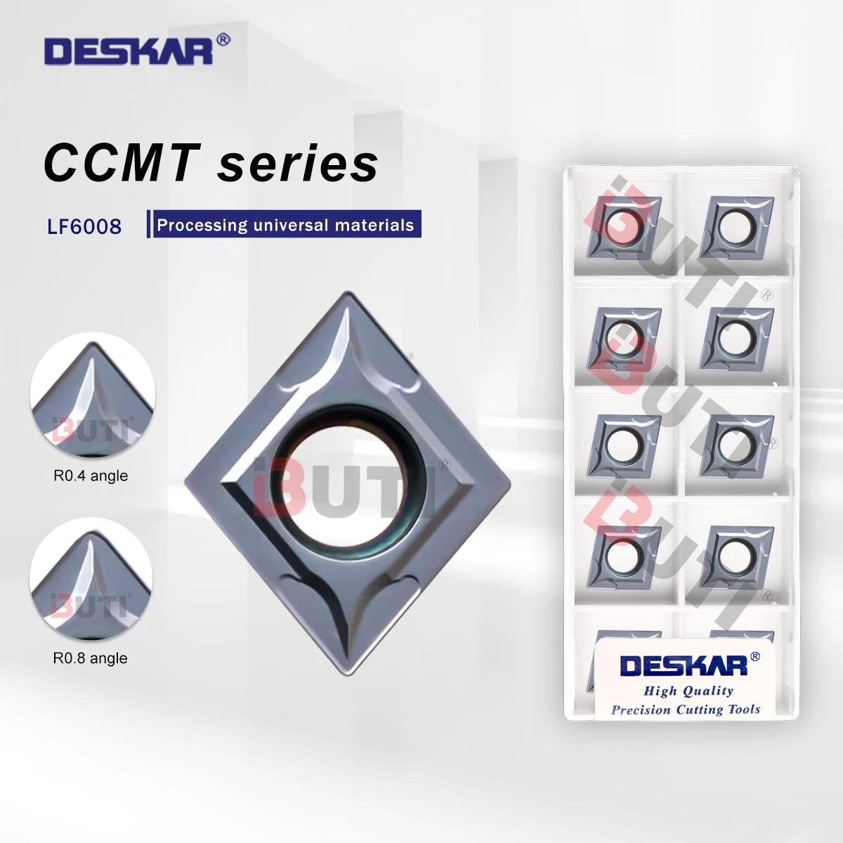 

DESKAR 100% оригинал CCMT 120404 CCMT 120408 LF6008 Токарный станок с ЧПУ из сплава, обработка лезвий, универсальные инструменты, токарные инструменты, остроконечные лезвия