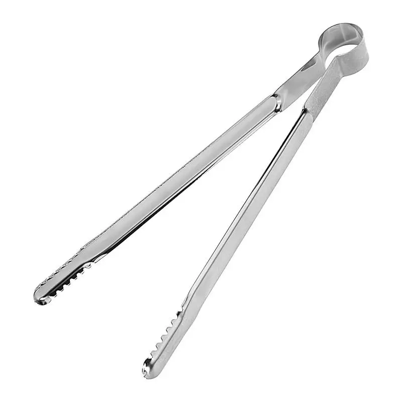 Stainless Steel Grill Tongs Food Clip BBQ Steak Clip Bread Food Tongs Cooking Utensils Non-Slip BBQ Tongs Kitchen Gadgets