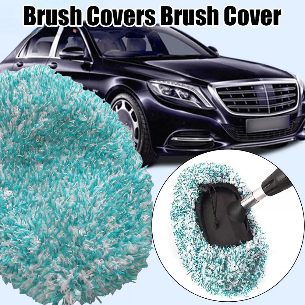 

Long Handle Water Brush Head Cover Car Wash Brush Plush Mop Accessaries Car Cloth Brush Cleaning Cover Cover Brush Replacem J4D3