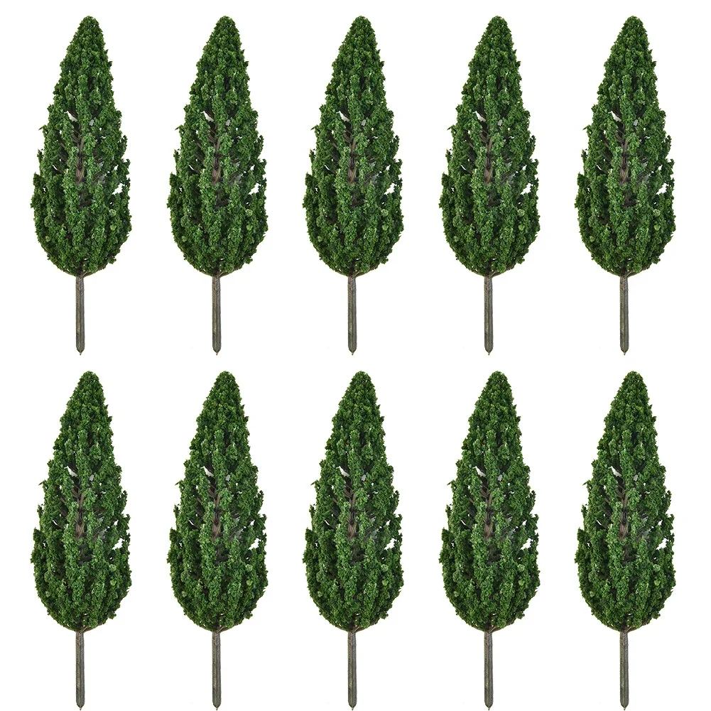 Model Complete Trees Model Pine Trees 10pcs 15cm Accessories Brand New Green Layout SL-16059 For Scale Railway