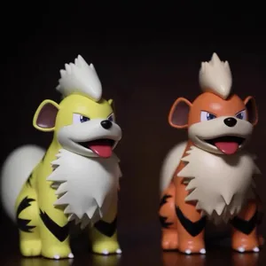 Arcanine dan Growlithe Anime Figurine Model Kawaii Dekorasi Boneka Mainan Anak Patung Koleksi Ornamen Anak Laki-laki Hadiah 12 pertumbuhan penjualan terbaik - №