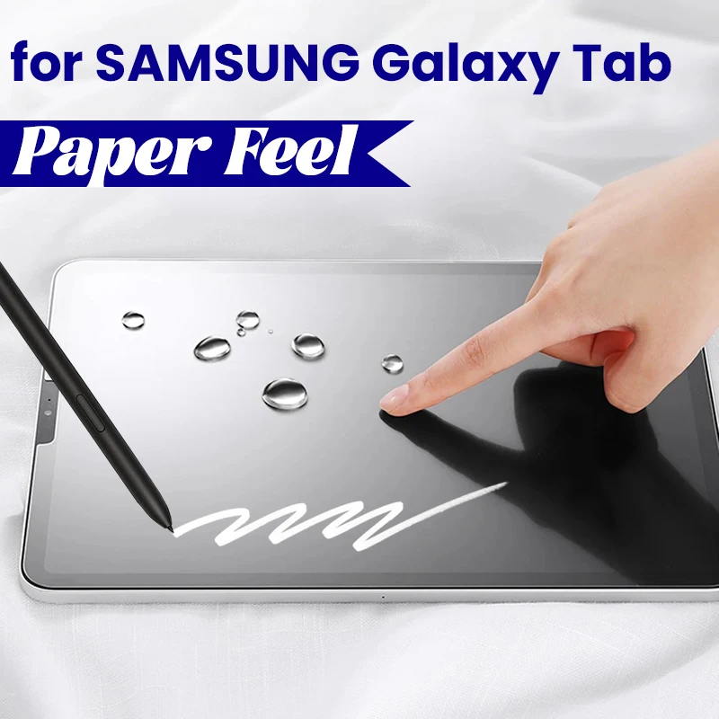 

Paper Feel Film for Samsung Galaxy S8 S7 Plus Tab S7FE S6 Lite Soft PET Screen Protector HD Clear Painting Drawing Films