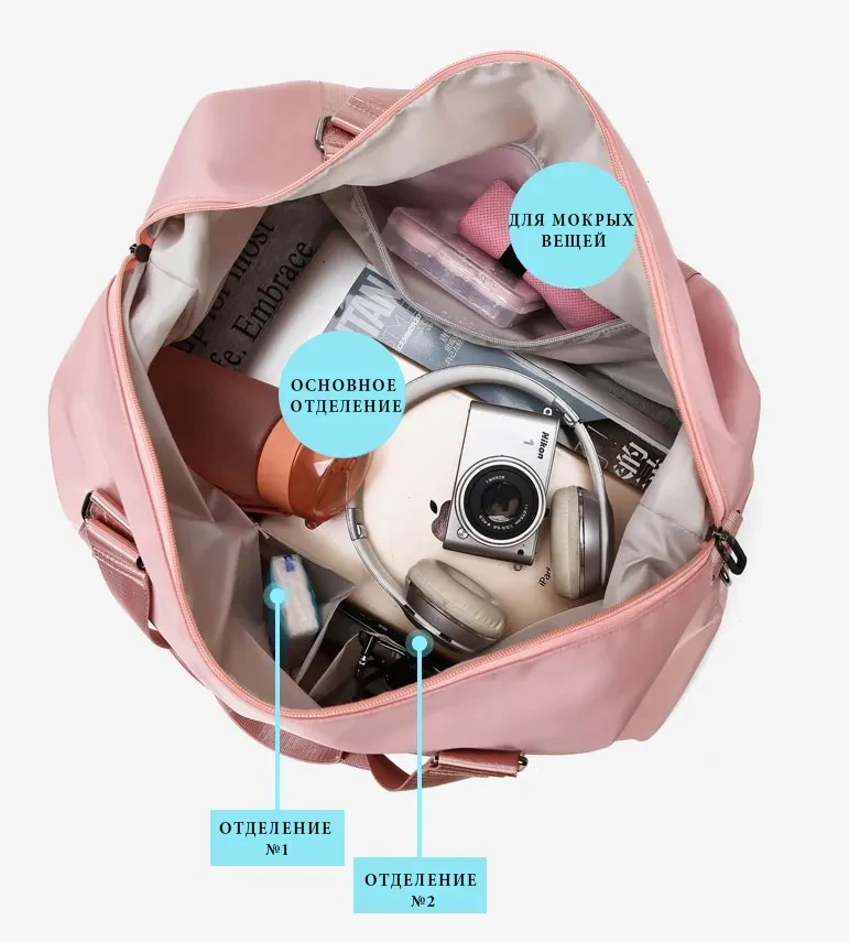 ميكي ميني ماوس حقيبة الأمتعة رسالة A-Z سعة كبيرة اللياقة البدنية حقيبة يد امرأة الموضة الكرتون ملابس السفر أكياس تخزين الأحذية