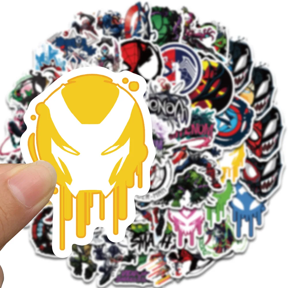 50PCS Reunion Venom Stickers Nostalgia Waterproof Luggage Phone PVC Coffee Motorcycle Skateboard Computer Laptop Decals