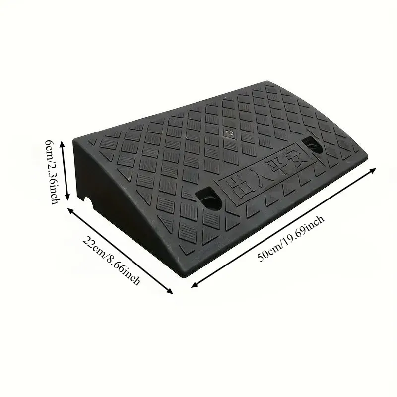 Tragbare Schwellenrampe, 3/5/6/7/8/9/10 cm Höhe, rutschfeste Oberfläche, langlebige Rampe für Auto, Motorrad, Rollstuhl, Roller, Haustiere, Zugang