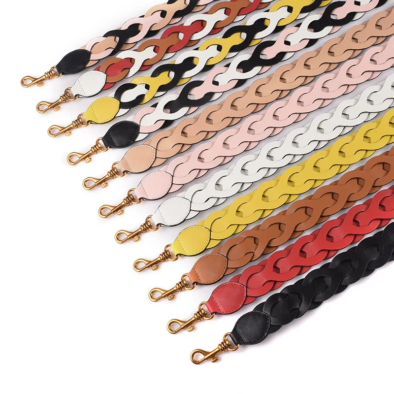 

Fashion Pu Leather Bag Strap Small Bag Accessory 4cm Shoulder Strap Replacement Weave Handbag Handles Braided Handle Bag Belts