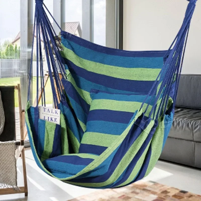 

Portable Swing Chairs Canvas Outdoor Camping Swing Hanging Chair Leisure Hanging Hammocks Bearing for Travel Outdoor Furniture