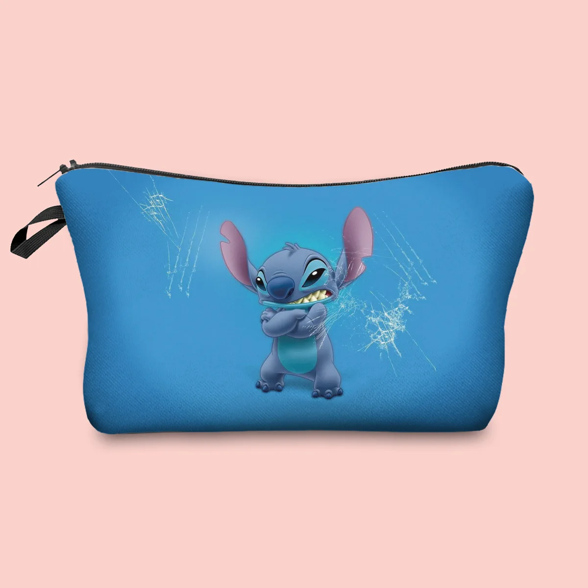 Disney Stitch Cosmetic Bag Makeup Bag Cartoon Washing Bag Pencil Case Girl Anime Stitch Kawaii Storage Bag Girls Cute Gifts