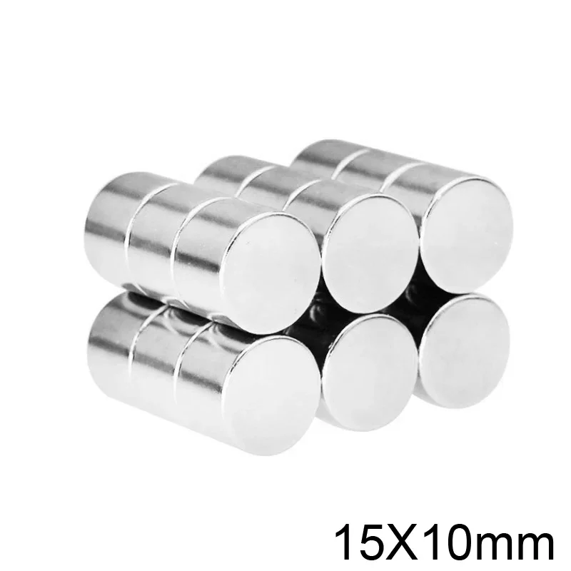 2/5/10/20/30pcs 15x10 mm Thick Neodymium Strong Magnets 15mm*10mm Permanent Round Magnet 15x10mm Powerful Magnetic Magnet 15*10