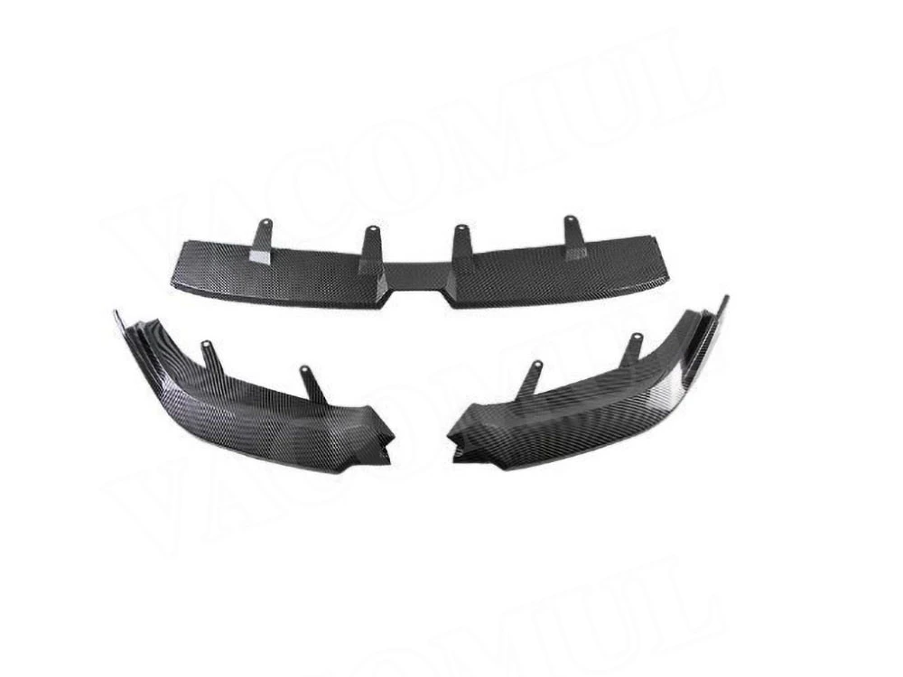 

VACOMUL Carbon Look Front Bumper Lip Spoiler Front Lip Chin Apron Diffuser For BMW 5 Serise G60 G68 2024+ ABS Gloss Matte Black