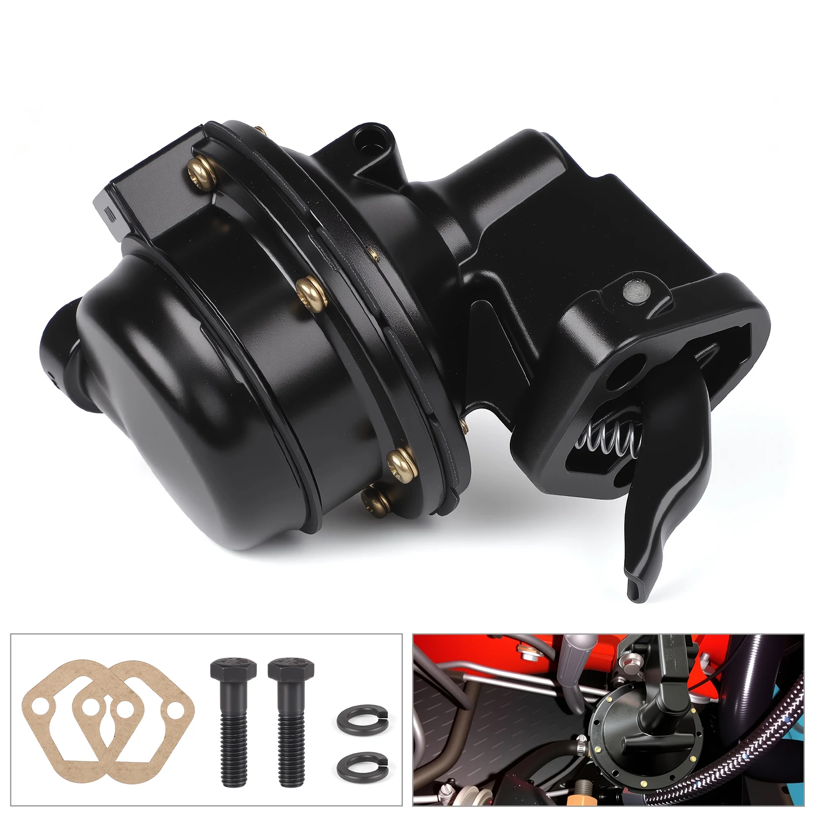 

M4891 Mechanical Fuel Pump Automotive Replacement For Small Block Chevy Strip Pump 327 409 400 348 307 305 283 267 302 350l