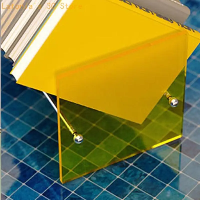 Dekorative Buchstütze aus Acrylpaneel mit Metallstützstangen, Einzelbuch-Organizer für Studiertisch und – Detail 10