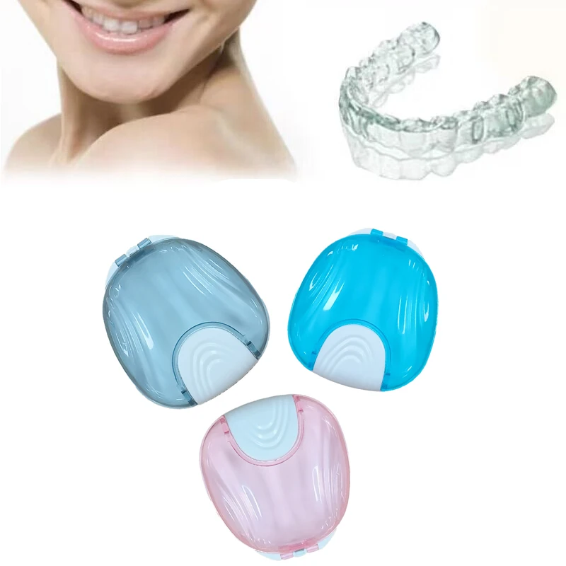 

1pcs New Dental False Teeth Cleaning Box Denture Bath Container Retainer Holder Case Retainer Carrying Tooth Glue Storage Box