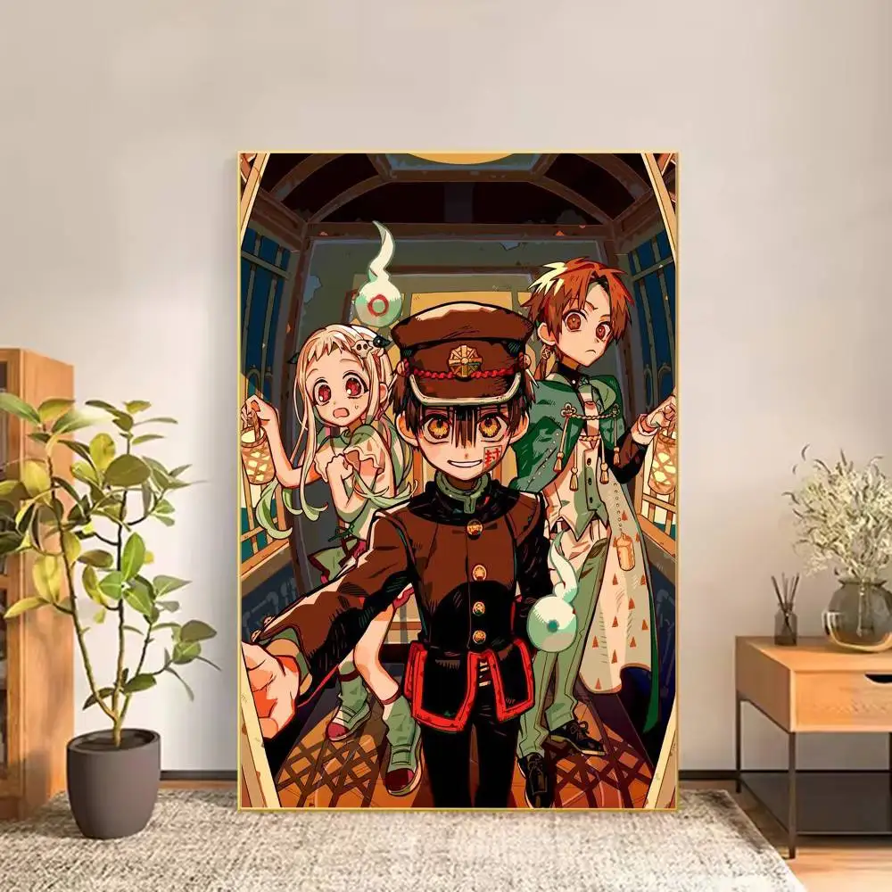 Campus Manga Toilet-Bound Hanako-kun Poster Versatile HD Waterproof Wall Art Self-Adhesive Decor for Any Space Ideal Gift