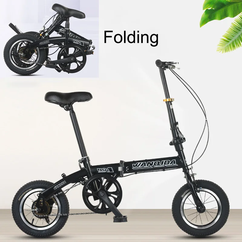12-inch Mini Installation-free Folding Bicycle For Women Ultra-light And Portable For Adults And Men To Ride A Single Bicycle
