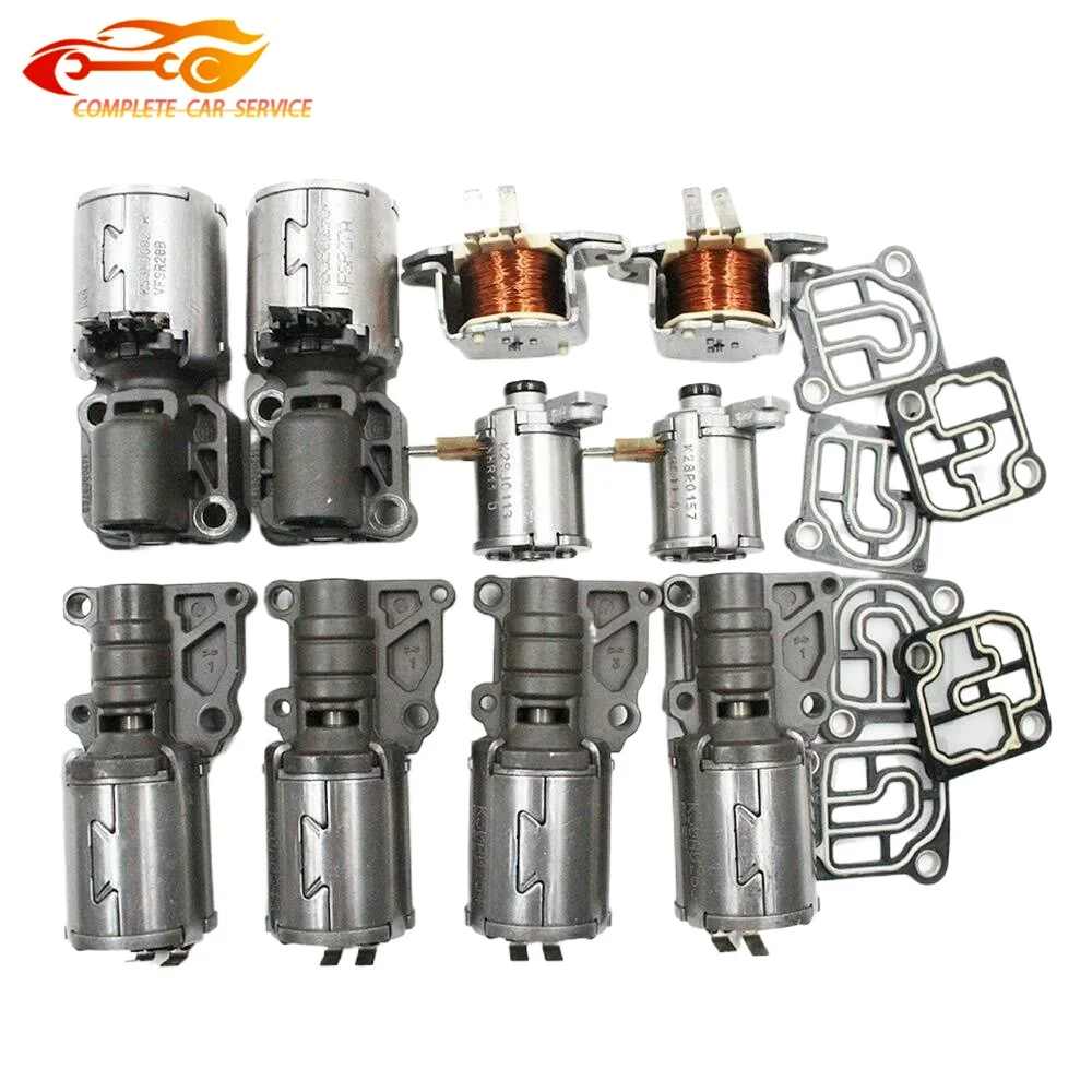 10PCS DQ500 DL501 0B5 Transmission Solenoid Set Suit For Audi A4 A6 A7 Q5 7-Speed 08-11