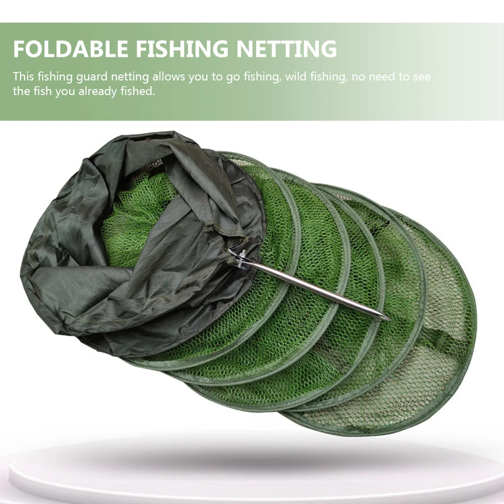 

Net 25-2M Stainless Steel Polyester Mesh Fishing Supplies Guard Net Foldable Fish Locating Storage Nets