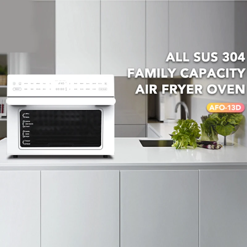 New Arrivals Oilfree Fryer 30L 1800W Smart Touch Screen Custom Oil Free Electric Air Fryer Glass Basket