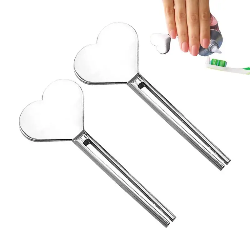 

2PCS Metal Manual Toothpaste Squeezer Toothpaste Key Squeezer Metal Tube Squeezer Key Stainless Steel Toothpaste Tube Squeezers