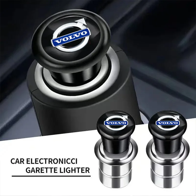 لفولفو RDESIGN XC60 XC90 S60 S80 S60L V40 V60 12 فولت العالمي سيارة ولاعة السجائر المحمولة الجبهة ولاعة السجائر ملحق