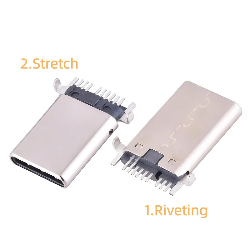 20pcs TYPE C 9 Pin Male Socket Connector SMT Charging Transmission Port Plug Socket Power USB TYPE-C 9P Male Socket
