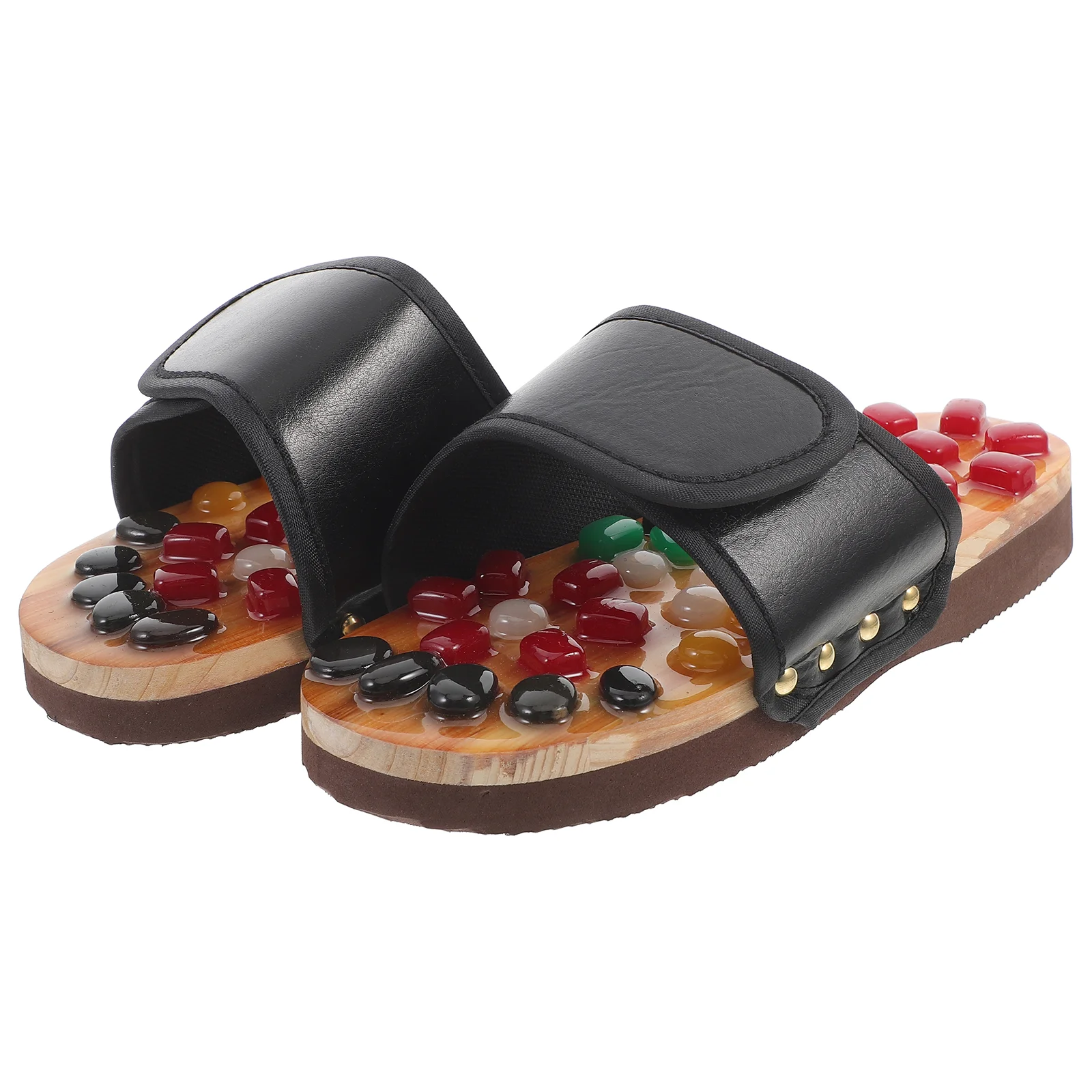 Massage Slippers Foot Shoes Acupressure Foot Sandal Cobblestone Shoes Jade Massage Slippers Men