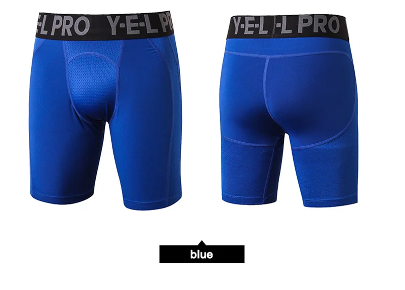 Männer Sport Fitness Shorts Gym Training Schnell Trocknende Kompression Leggings Radfahren Shorts Basketball Laufen Kurze Workout Tight – Detail 7