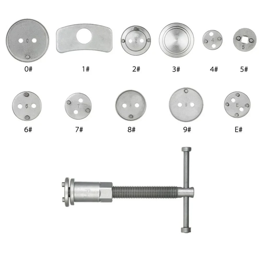 13ชิ้น/เซ็ต Universal รถเบรค Caliper ย้อนกลับเบรคลูกสูบคอมเพรสเซอร์ชุดเครื่องมือสำหรับรถยนต์โรงรถซ่อมเครื่องมือ