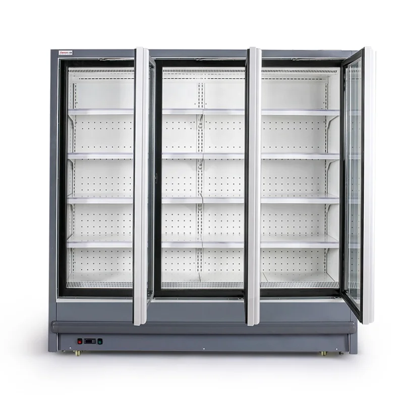 Customized Supermarket Refrigerator Glass Door Showcase Air Curtain Cabinet Display Fridage