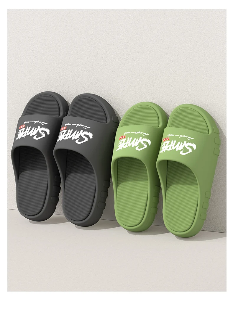 Zapatillas de baño antideslizantes para hombre y mujer, chanclas frescas para usar en exteriores, novedad de verano, ZYT2414