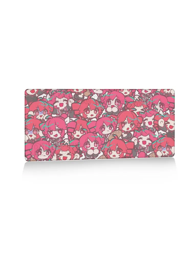 Podkładka pod mysz Kawaii Anime Girl K-Kasane Teto Duża Podkładka z Obszyciem XXL Mata na Biurko pod Klawiaturę Komputerową Podkładki do Gier E-Sportowych na PC — zdjęcie produktu 7