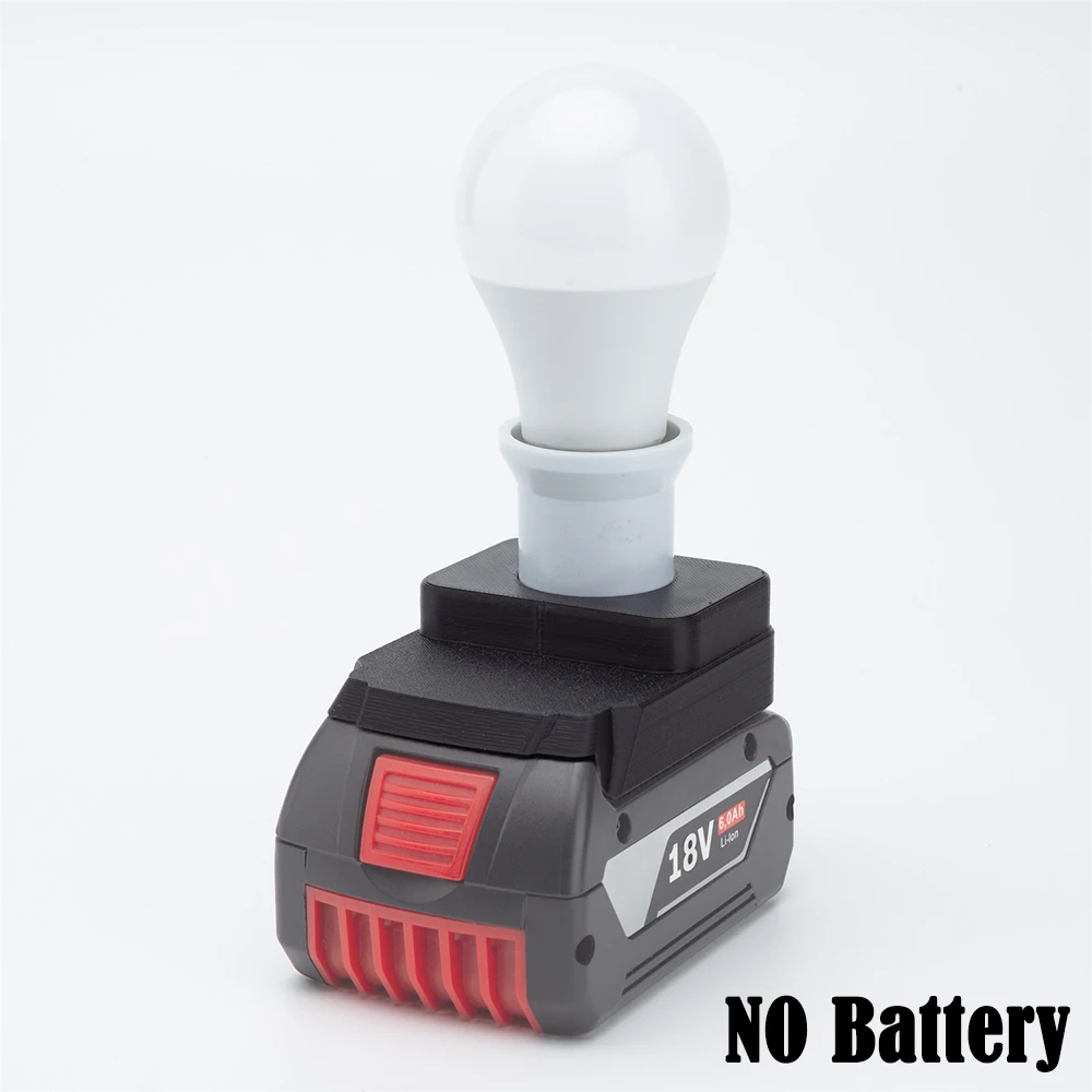 

Cordless Portable E27 Bulb Lamp LED Work Light For Bosch 18V 20V Li-ion Battery Indoor And Outdoor Light Emergency Lights