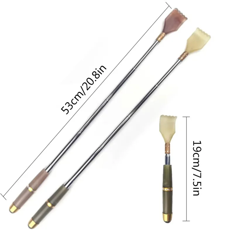 Extendable Magnetic Ball Hackle Back Scratcher with Magnet Telescopic Scratching Backscratcher Massager Back Scraper Portable