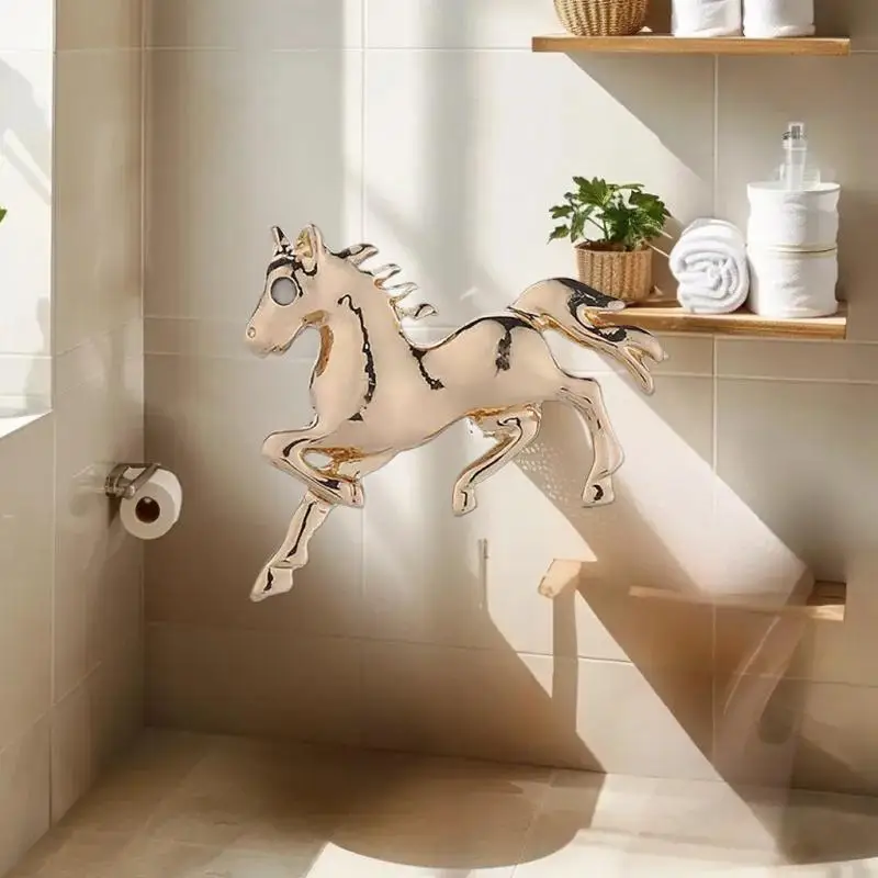 خمر بلون سبيكة الراكض الحرب الحصان زودياك المهر بروش دبابيس النساء الرجال ملابس عصرية اكسسوارات دعوى التلبيب الصدار