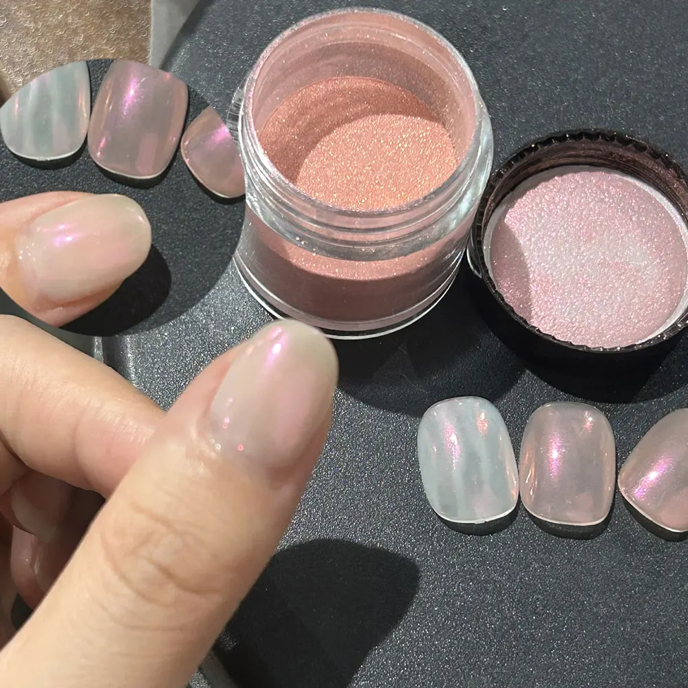 5g/Bottle Aurora Neon Nail Art Glitter Powder Ultra-Fine Sparkly Ice Muscle Chrome Pigment Manicure Decorations Rubbing Dust *&