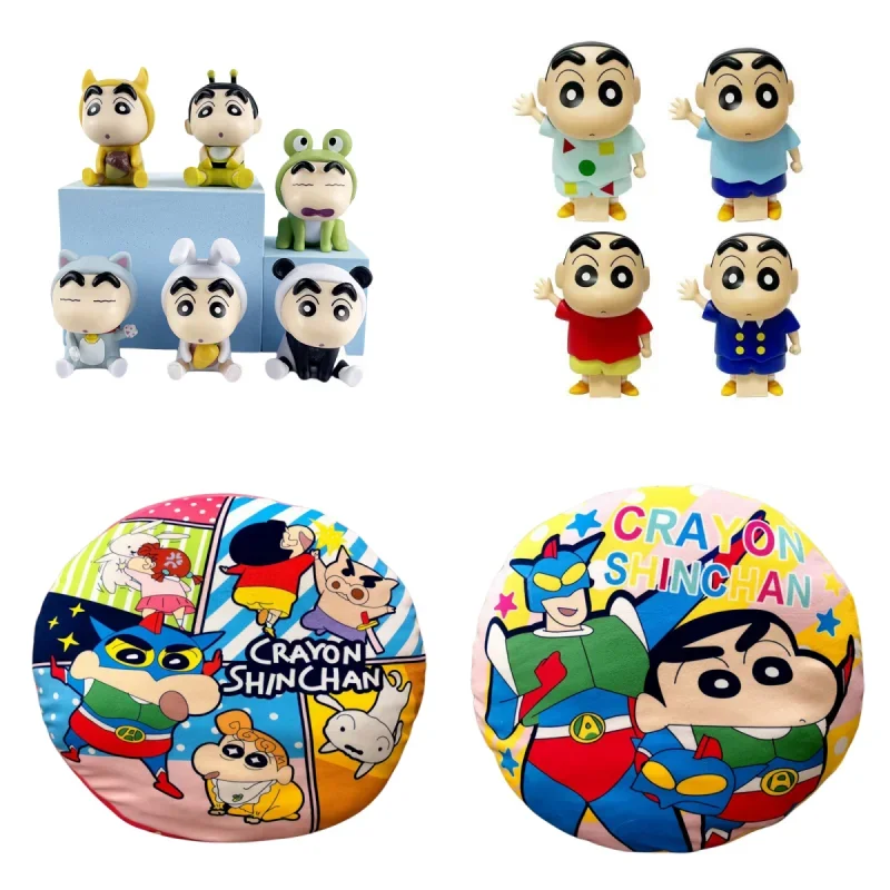 

Crayon Boy Shin C-Chan Doll Desktop Home Decoration Plush Printed Throw Pillows Animation Peripheral Cartoon Toy Holiday Gift