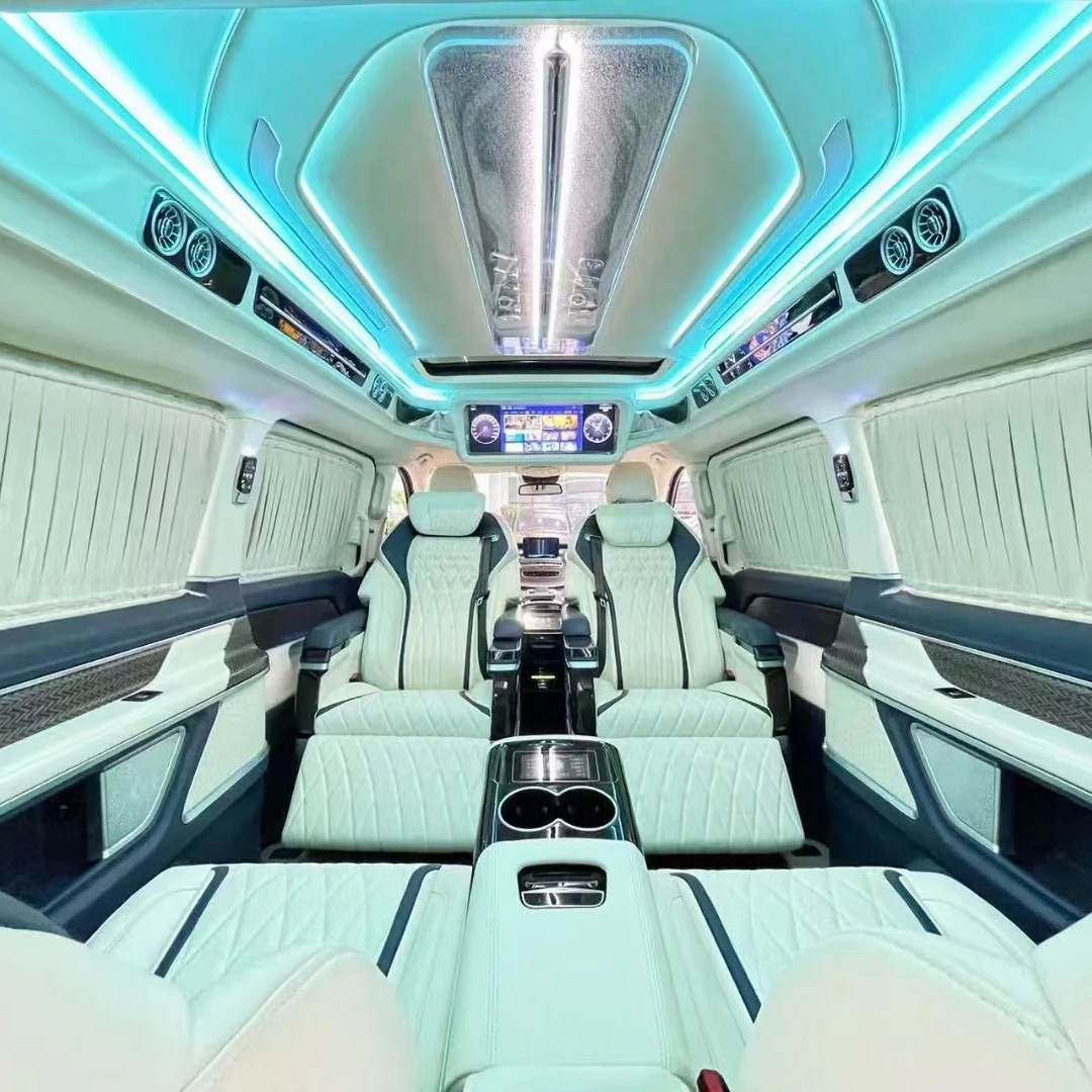 المصنع مباشرة الفاخرة اكسسوارات السيارات الداخلية تقليم جزء فان الديكور سيارة كهربائية الستائر ل MPV Mybach بنز