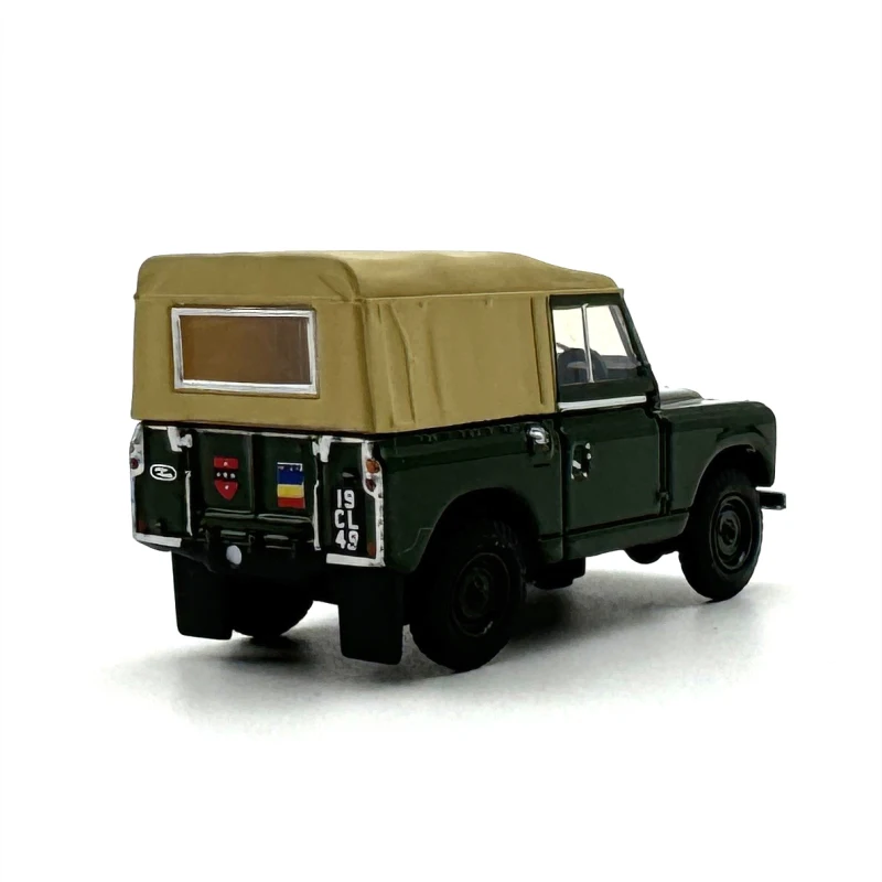 1:76 Scale Diecast Alloy Land Rover II Military Off Road Vehicle 1948 Toys Car Model Classics Adult Gift Souvenir Static Display